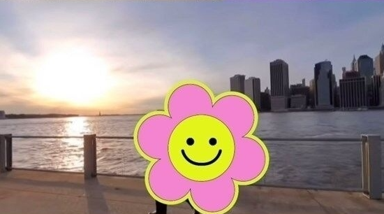 ソン・ダウンさんとジミンさんの匂わせ⑤花のスタンプ